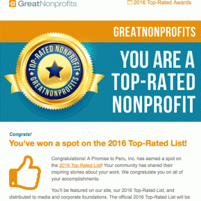 A Promise to Peru, Inc. A top-rated nonprofit!