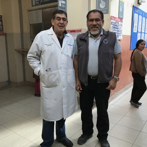 Drs. Rozas and Morales at the clinic